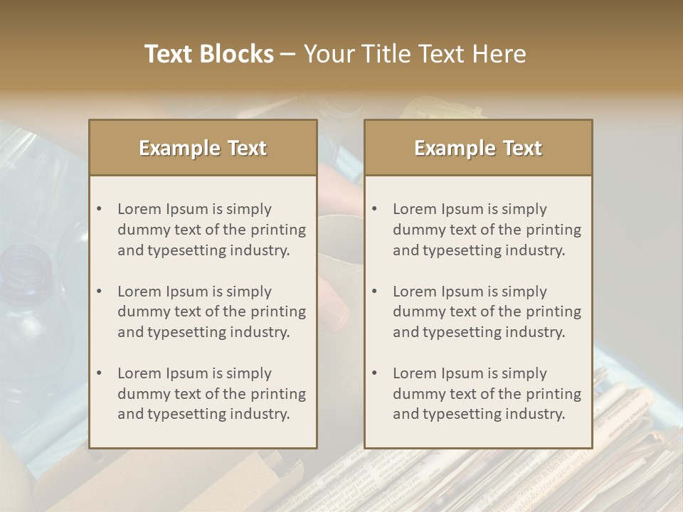 Package Recycling Recycle PowerPoint Template