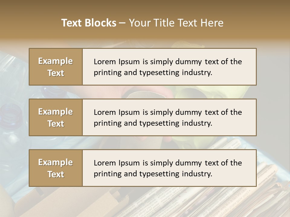 Package Recycling Recycle PowerPoint Template