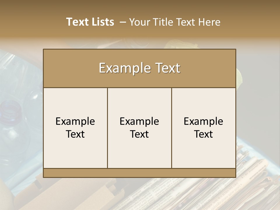 Package Recycling Recycle PowerPoint Template