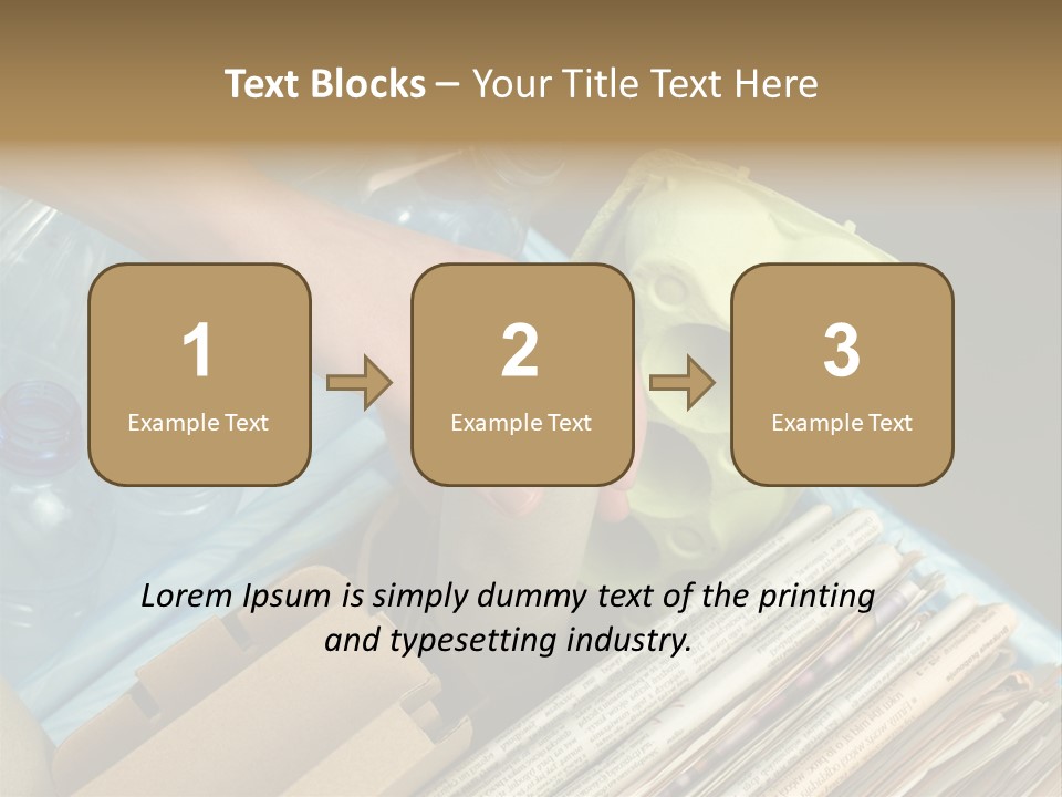 Package Recycling Recycle PowerPoint Template