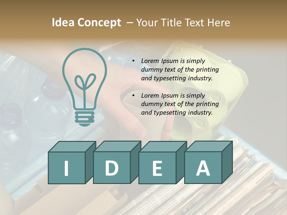 Package Recycling Recycle PowerPoint Template