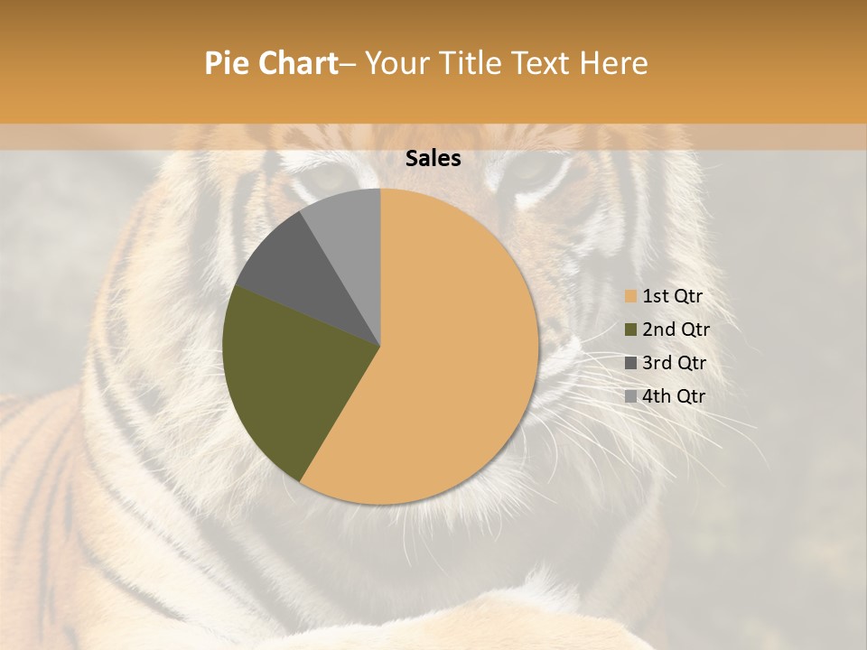 Jungle Wildcat Orange PowerPoint Template