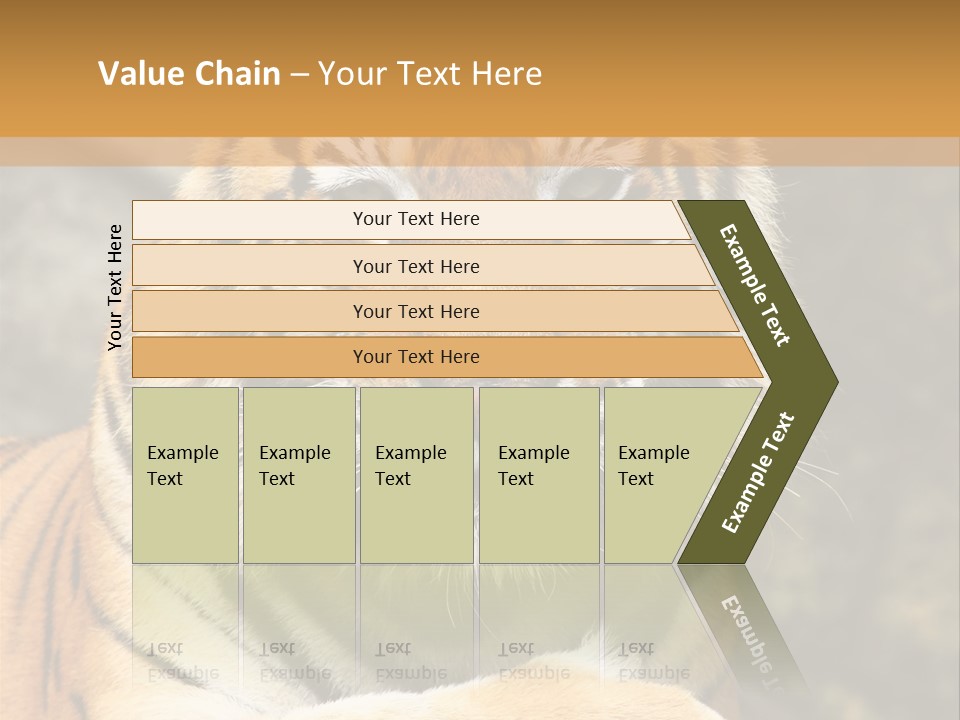 Jungle Wildcat Orange PowerPoint Template