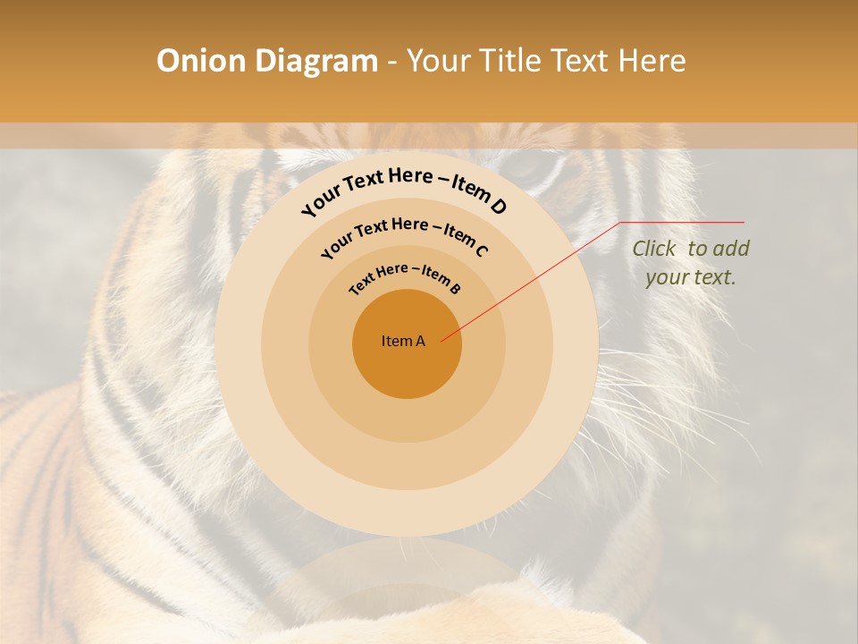 Jungle Wildcat Orange PowerPoint Template