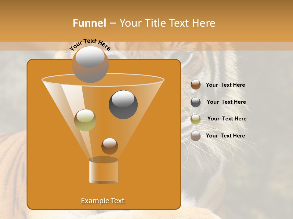 Jungle Wildcat Orange PowerPoint Template