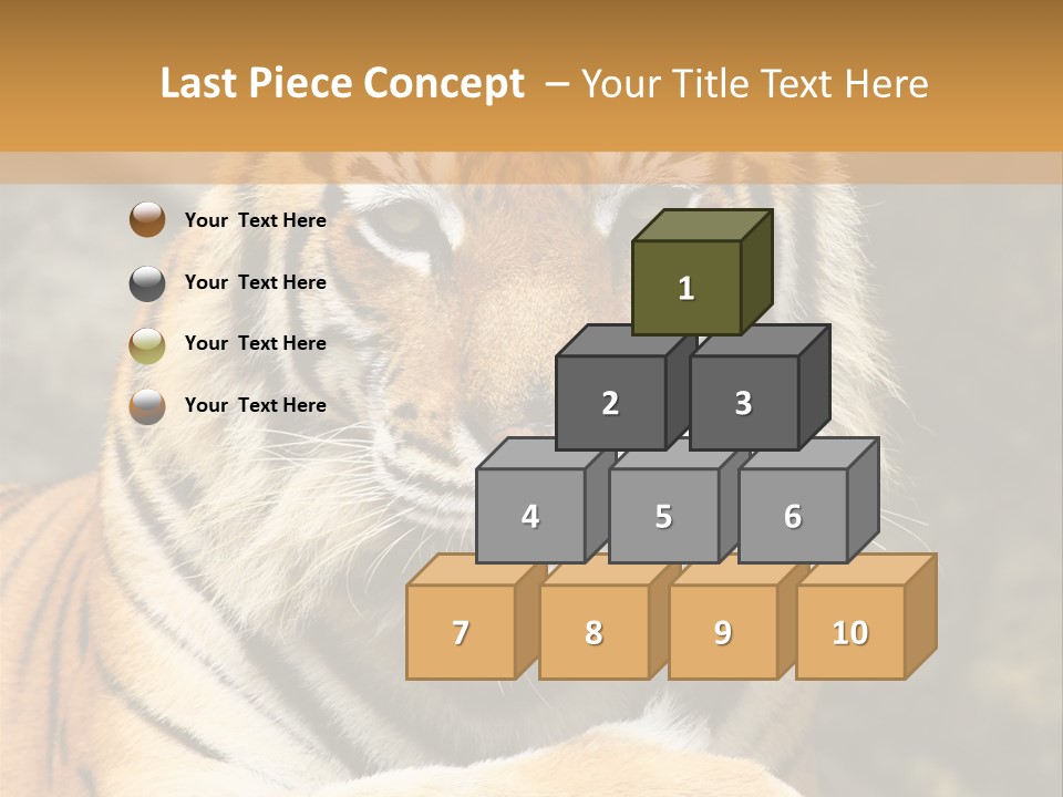 Jungle Wildcat Orange PowerPoint Template