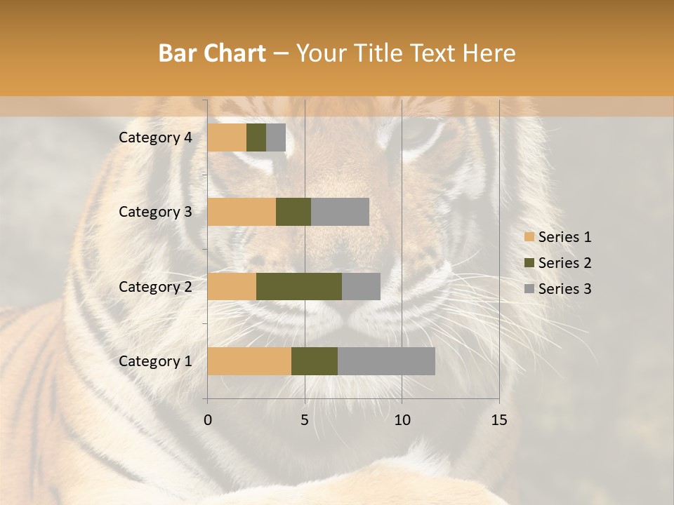 Jungle Wildcat Orange PowerPoint Template
