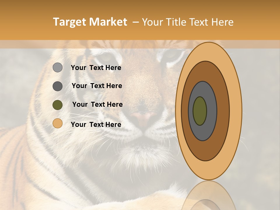 Jungle Wildcat Orange PowerPoint Template