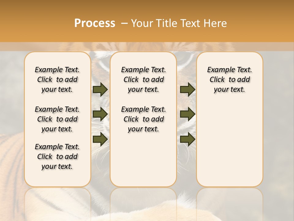 Jungle Wildcat Orange PowerPoint Template