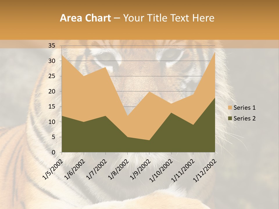 Jungle Wildcat Orange PowerPoint Template
