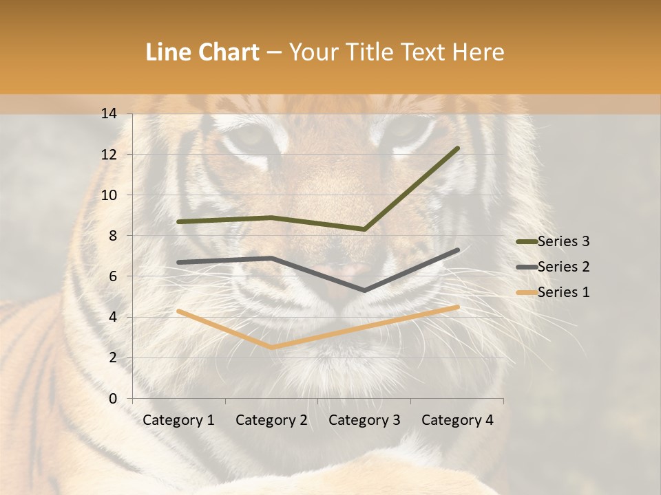 Jungle Wildcat Orange PowerPoint Template