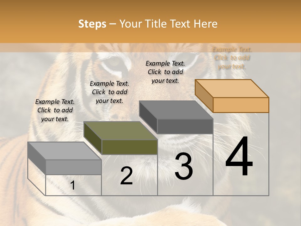 Jungle Wildcat Orange PowerPoint Template
