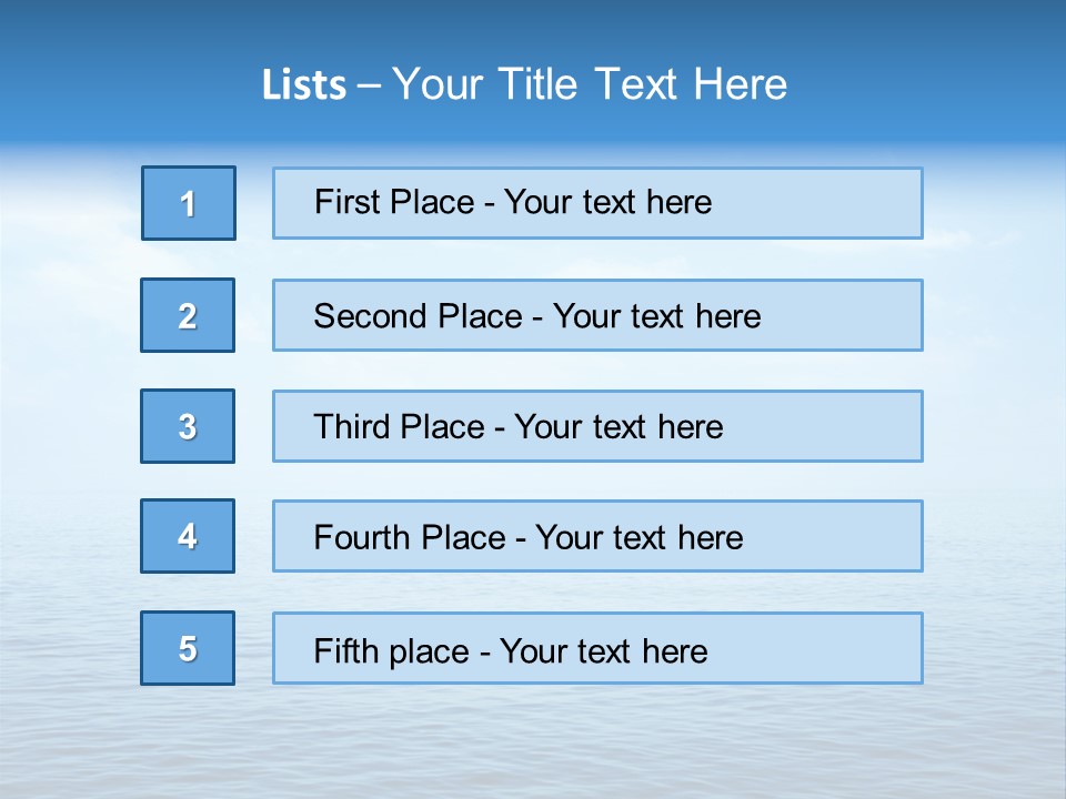Deep Surface Dream PowerPoint Template