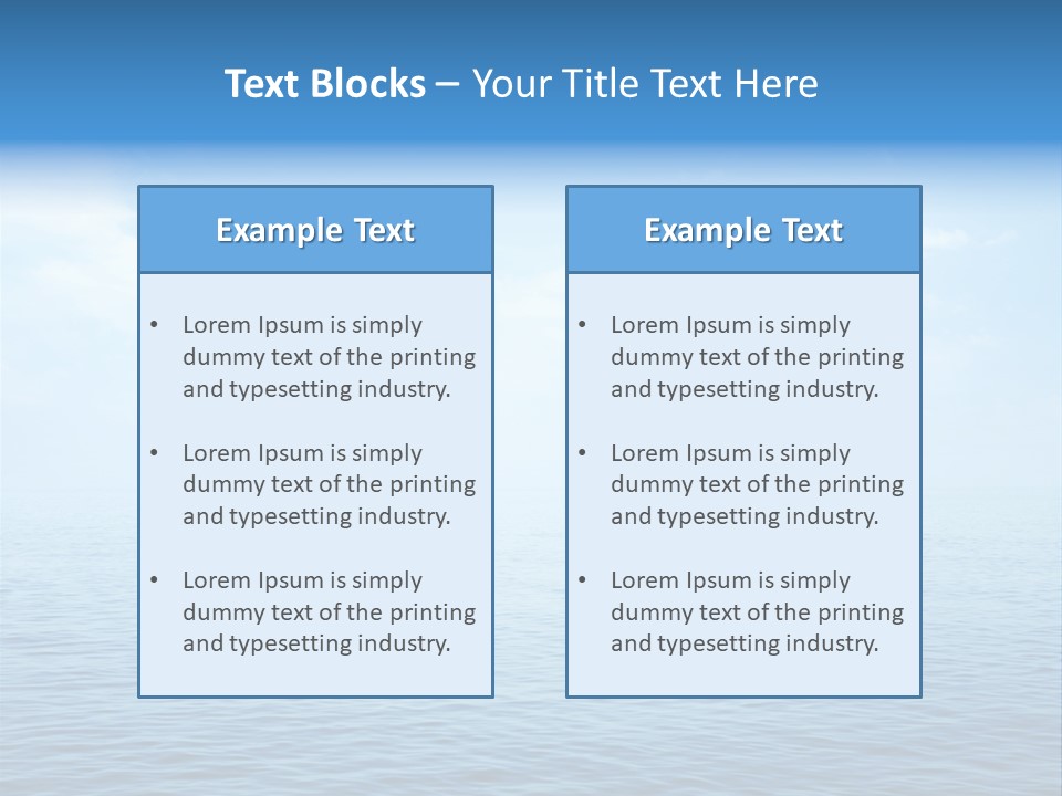 Deep Surface Dream PowerPoint Template