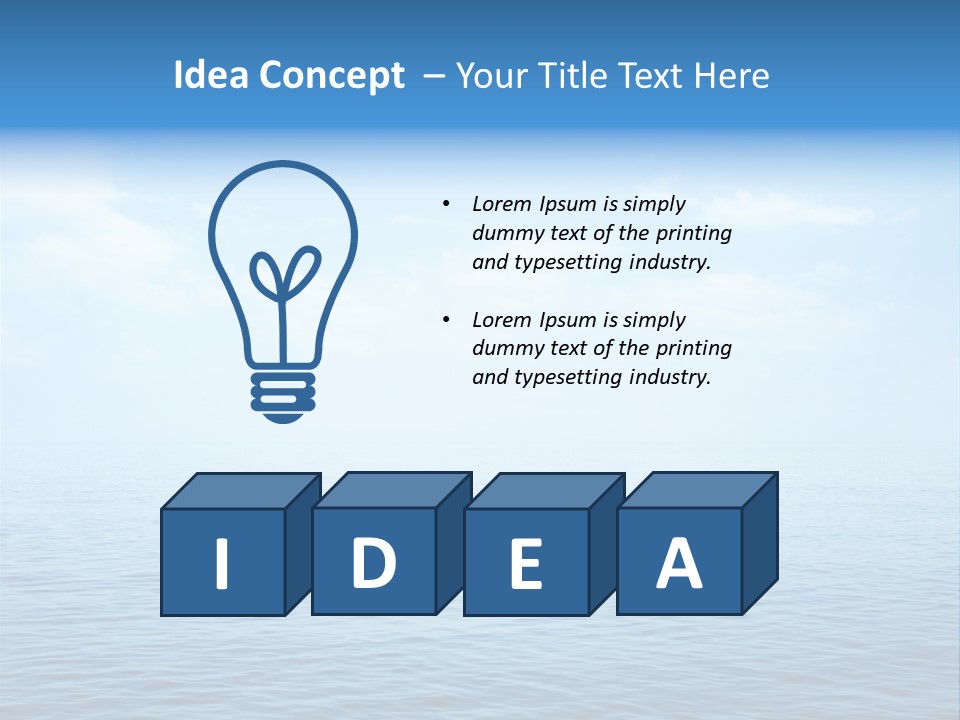Deep Surface Dream PowerPoint Template