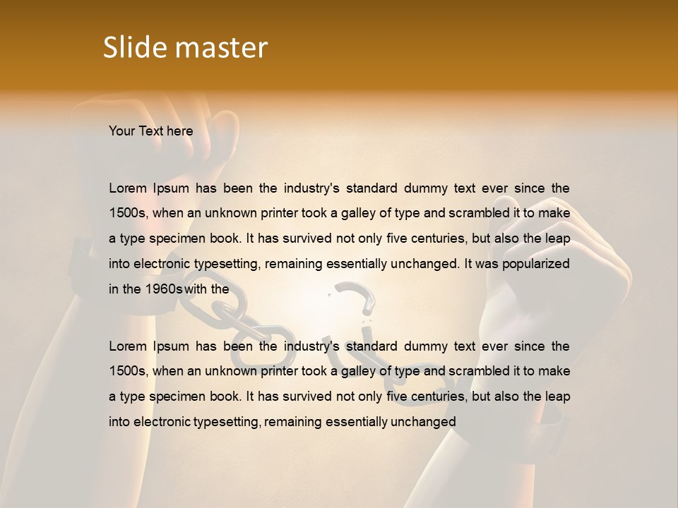 Power Body White PowerPoint Template