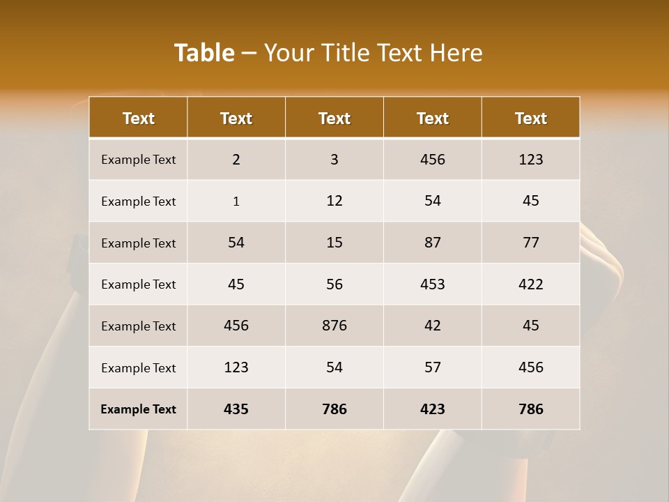 Power Body White PowerPoint Template