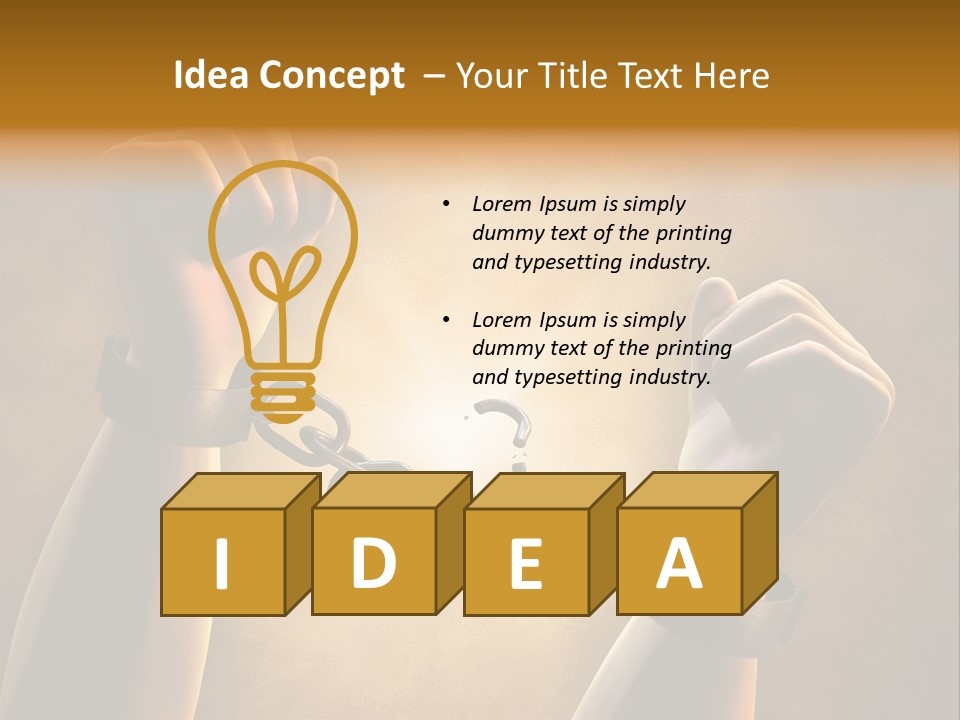 Power Body White PowerPoint Template