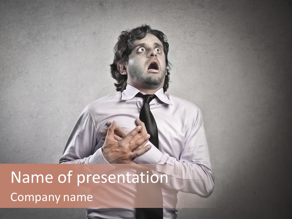 Infarct Business Die PowerPoint Template