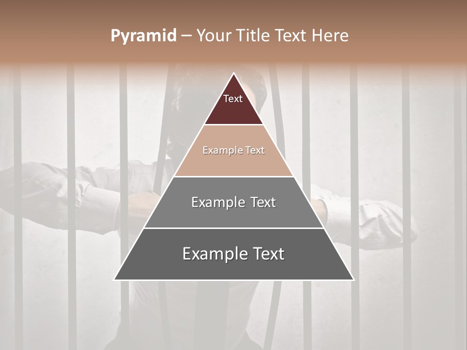 Jail Businessman Flee PowerPoint Template