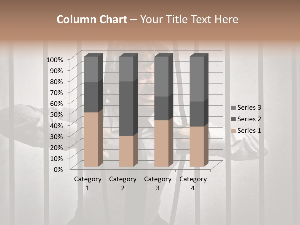 Jail Businessman Flee PowerPoint Template