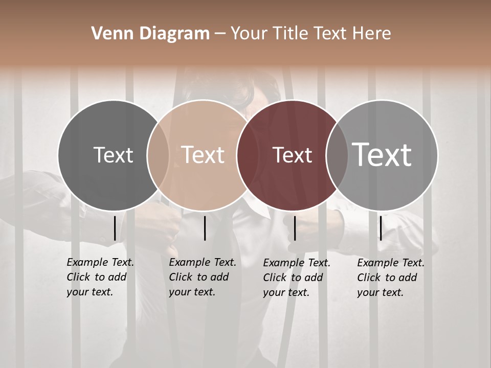 Jail Businessman Flee PowerPoint Template