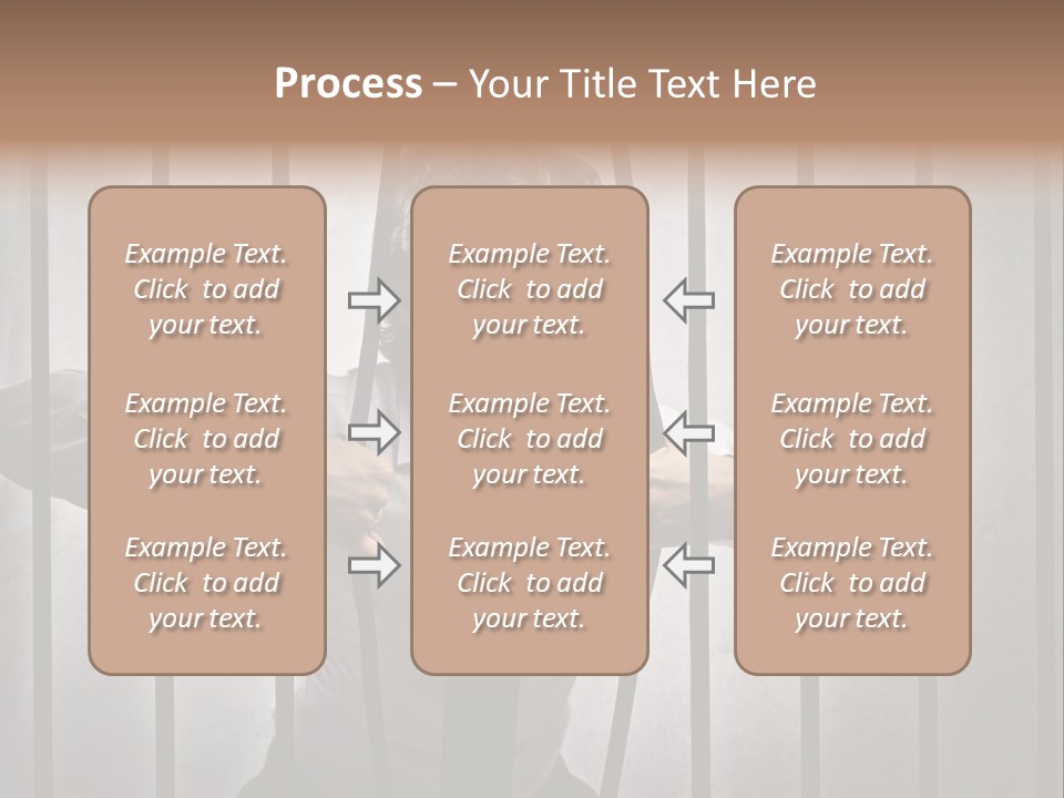 Jail Businessman Flee PowerPoint Template