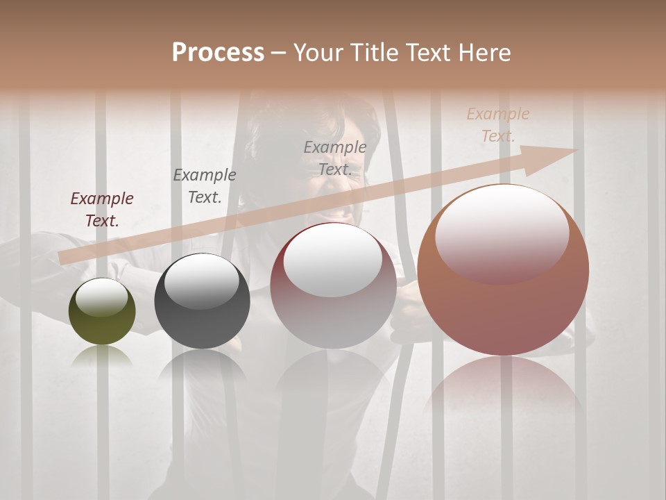 Jail Businessman Flee PowerPoint Template