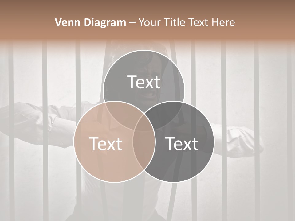 Jail Businessman Flee PowerPoint Template