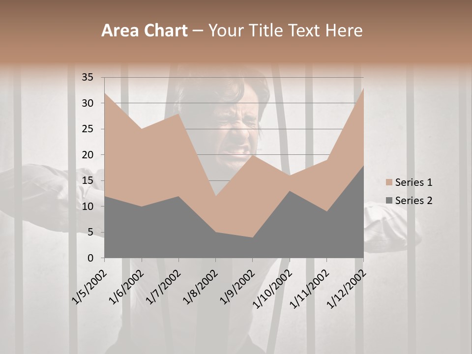 Jail Businessman Flee PowerPoint Template