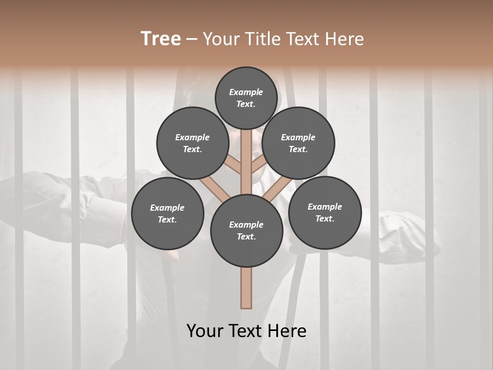 Jail Businessman Flee PowerPoint Template