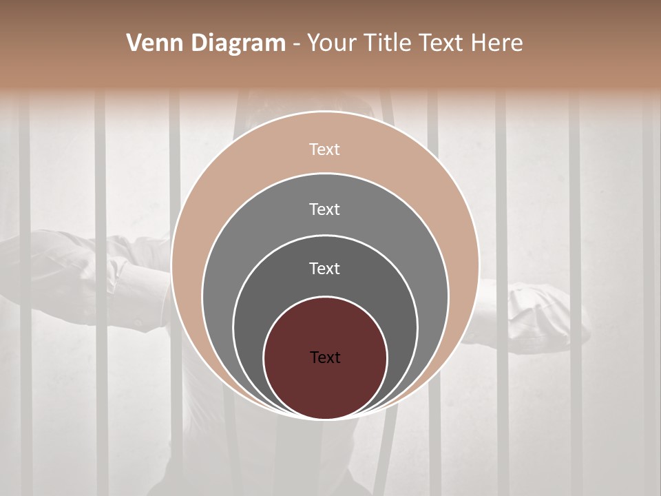 Jail Businessman Flee PowerPoint Template