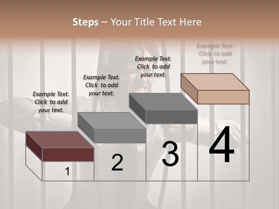 Jail Businessman Flee PowerPoint Template