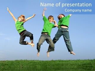 Summer Celebrating Triplets PowerPoint Template