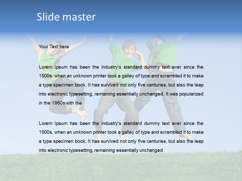 Summer Celebrating Triplets PowerPoint Template