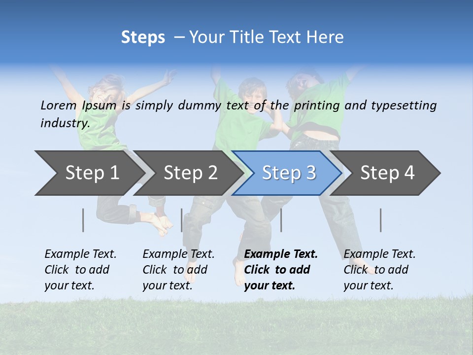Summer Celebrating Triplets PowerPoint Template