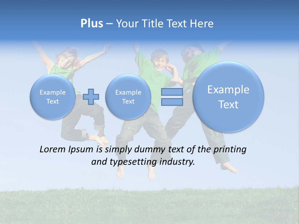 Summer Celebrating Triplets PowerPoint Template