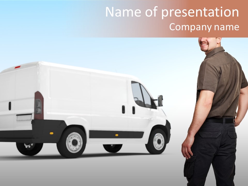 Post Manual Worker Smile PowerPoint Template