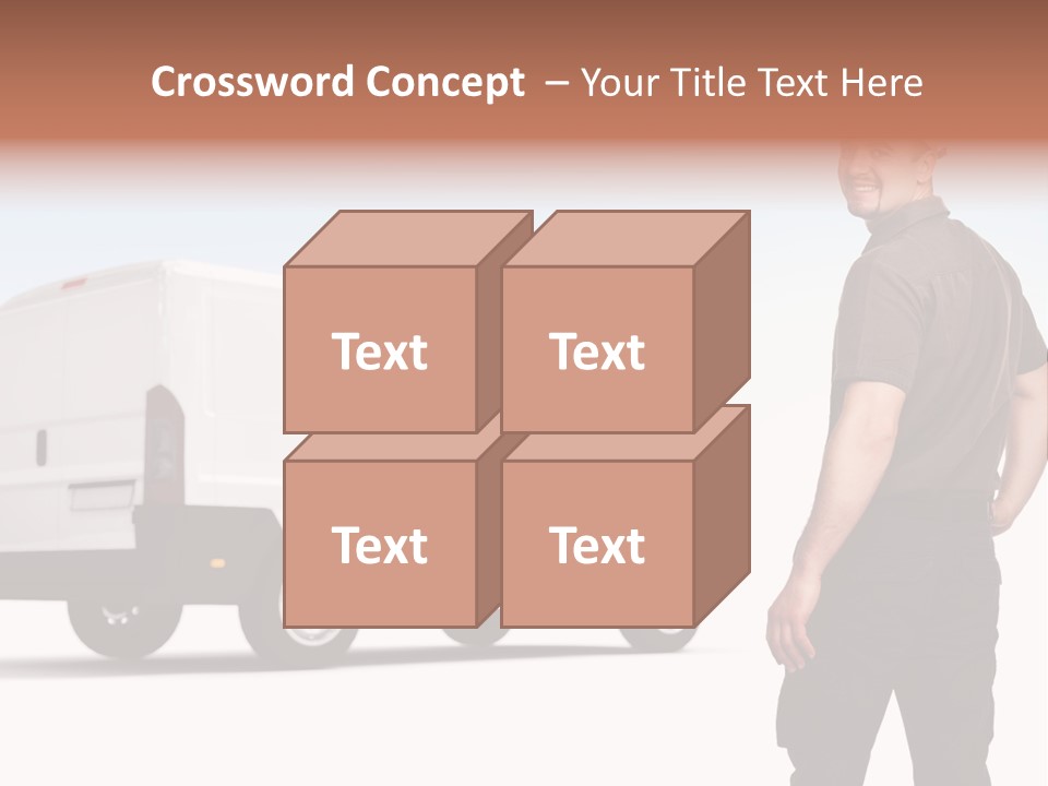 Post Manual Worker Smile PowerPoint Template