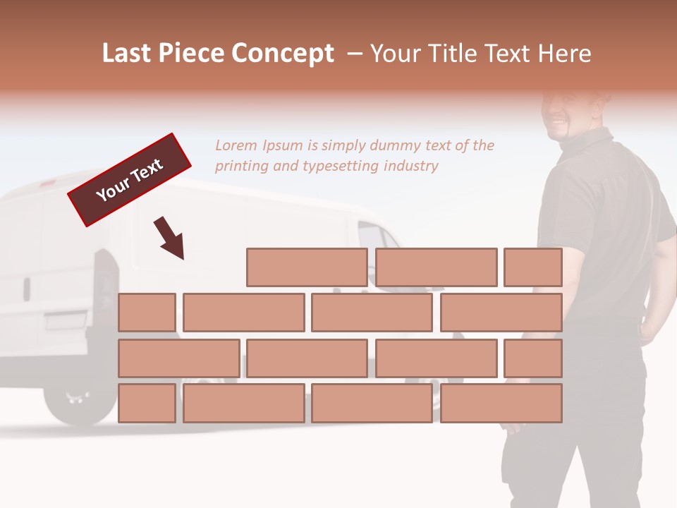 Post Manual Worker Smile PowerPoint Template