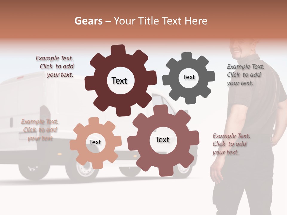 Post Manual Worker Smile PowerPoint Template