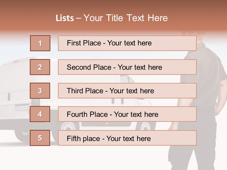 Post Manual Worker Smile PowerPoint Template