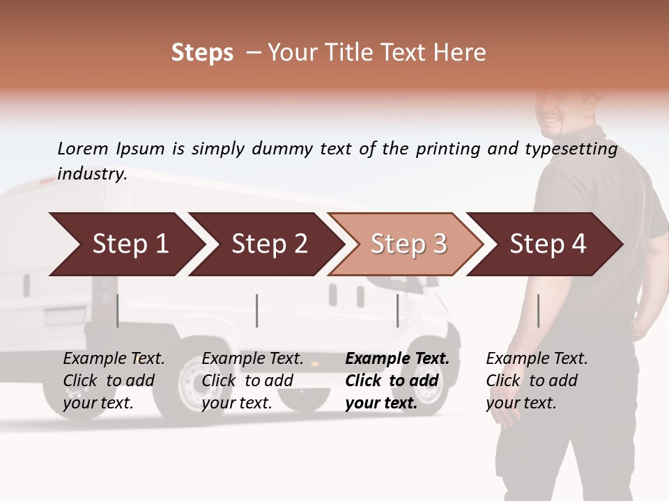 Post Manual Worker Smile PowerPoint Template