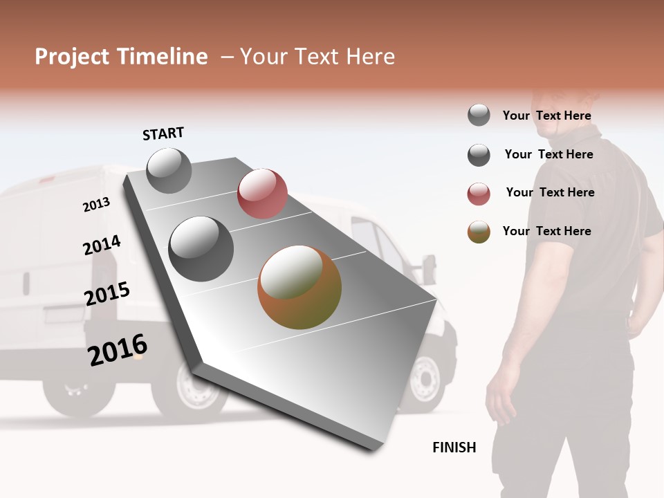 Post Manual Worker Smile PowerPoint Template