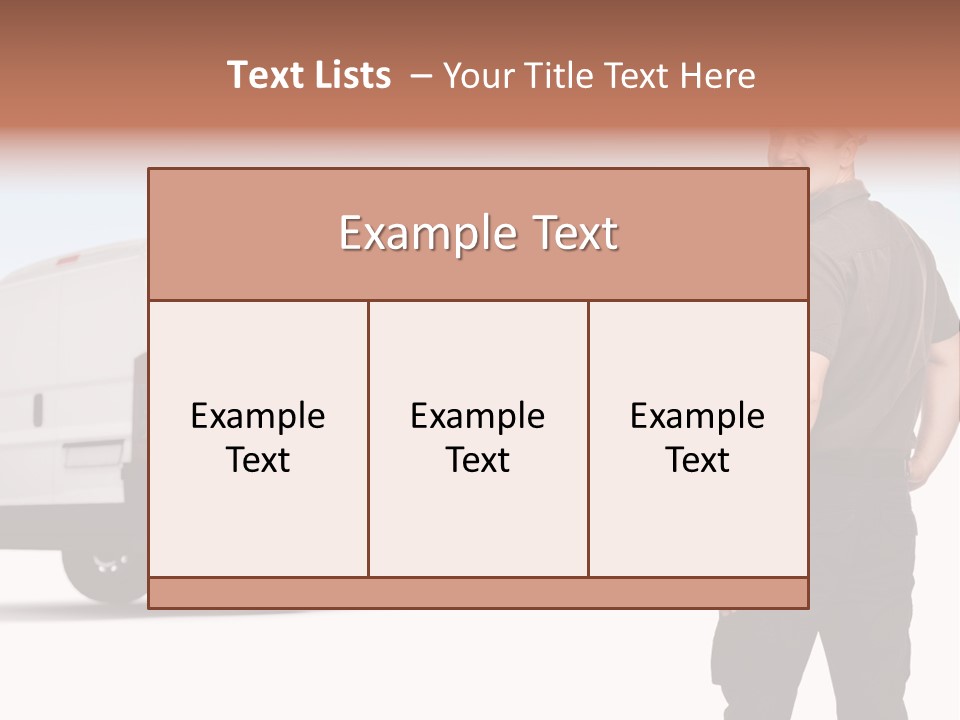Post Manual Worker Smile PowerPoint Template