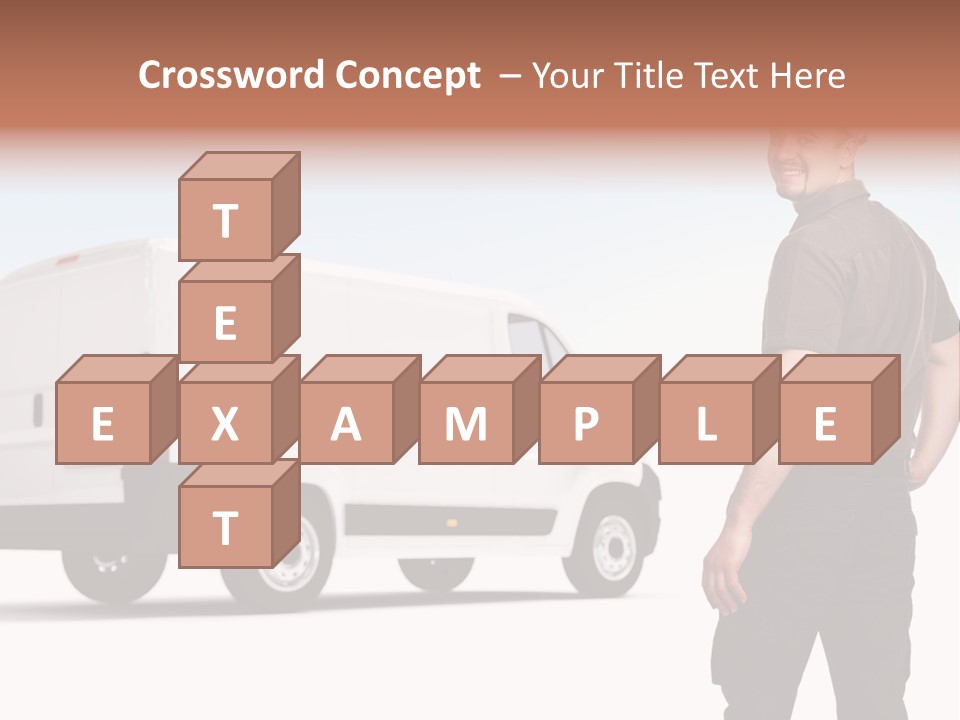 Post Manual Worker Smile PowerPoint Template