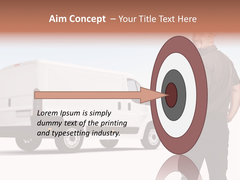Post Manual Worker Smile PowerPoint Template