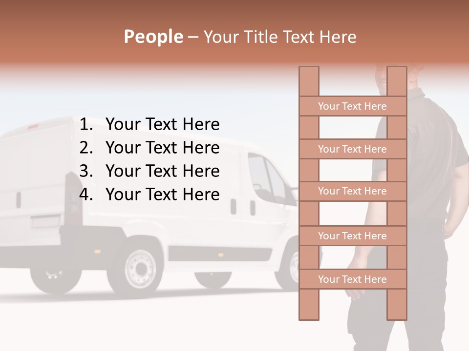 Post Manual Worker Smile PowerPoint Template