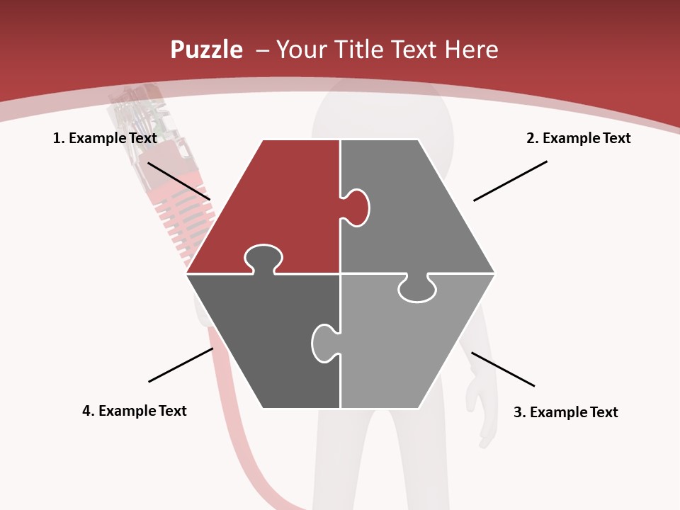 Electric Usb White PowerPoint Template
