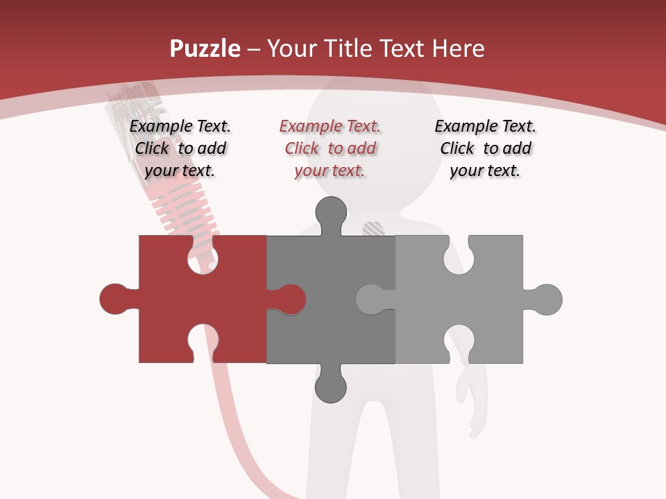 Electric Usb White PowerPoint Template